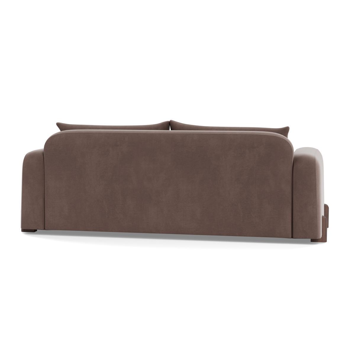 Heal's Nuvola 4 Seater Sofa Smart Velvet Mouse Black Beech Feet - Heal's UK Furniture – image 5