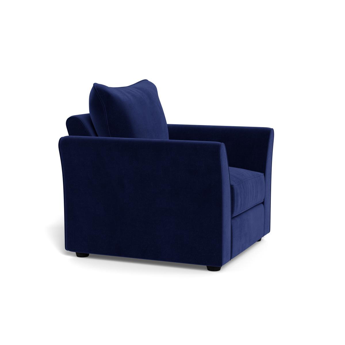Heal's Tailor Armchair Velvet Midnight Black Feet - Heal's UK Furniture – image 2