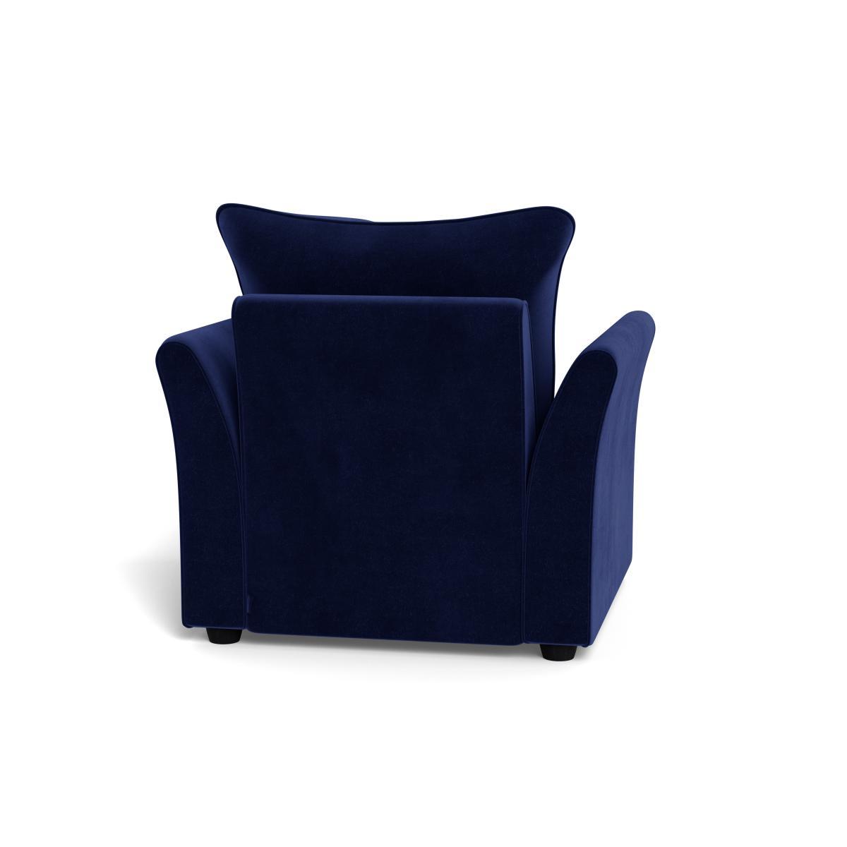Heal's Tailor Armchair Velvet Midnight Black Feet - Heal's UK Furniture – image 5