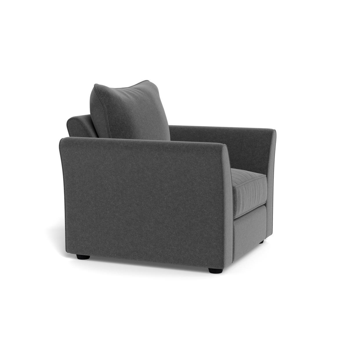 Heal's Tailor Armchair Melton Wool Granite Black Feet - Heal's UK Furniture – image 2