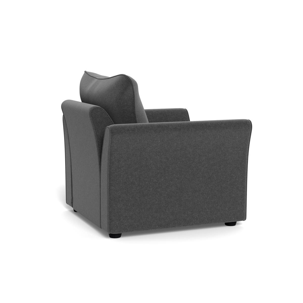 Heal's Tailor Armchair Melton Wool Granite Black Feet - Heal's UK Furniture – image 4