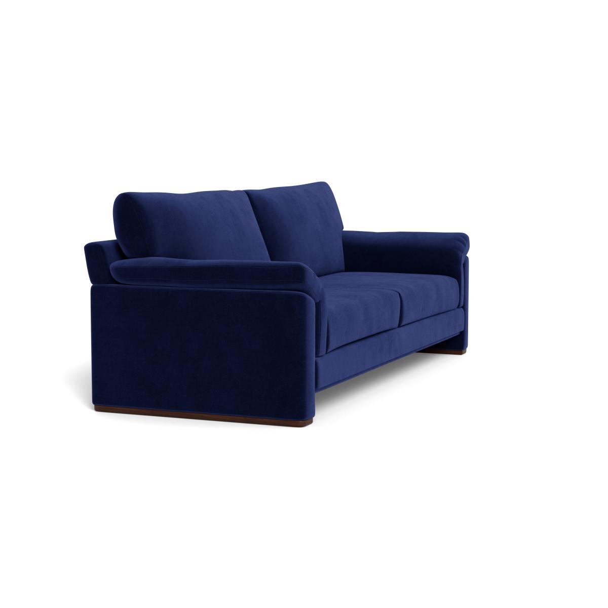 Heal's Paris II 4 Seater Sofa Velvet Midnight Natural Feet - Heal's UK Furniture – image 2
