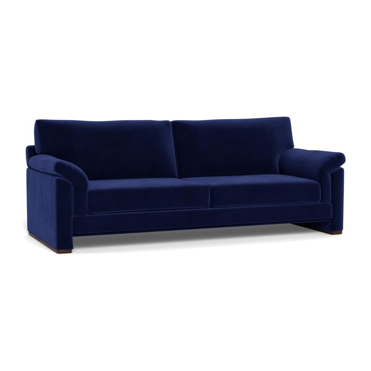 Heal's Paris II 4 Seater Sofa Velvet Midnight Natural Feet - Heal's UK Furniture – image 1