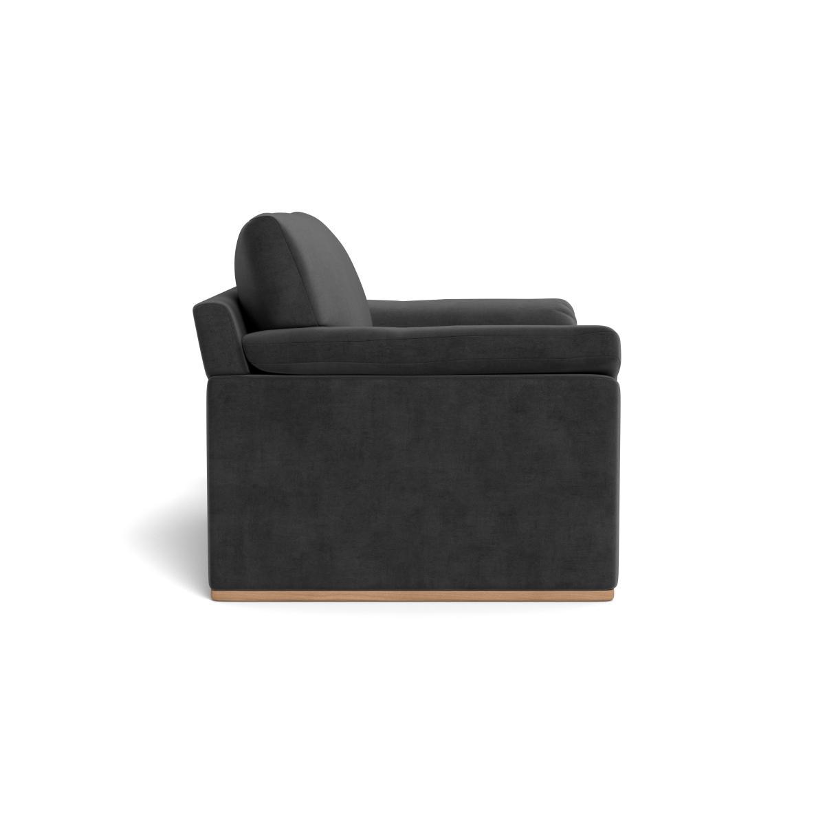 Heal's Paris II Loveseat Smart Luxe Velvet Nickel Walnut Feet - Heal's UK Furniture – image 3