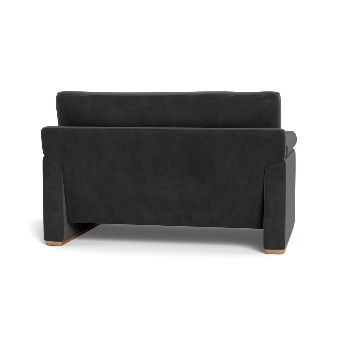 Heal's Paris II Loveseat Smart Luxe Velvet Nickel Walnut Feet - Heal's UK Furniture – image 5