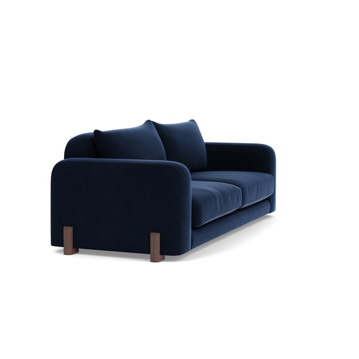 Heal's Nuvola 4 Seater Sofa Smart Velvet Dusk Natural Oak Feet - Heal's UK Furniture – image 2