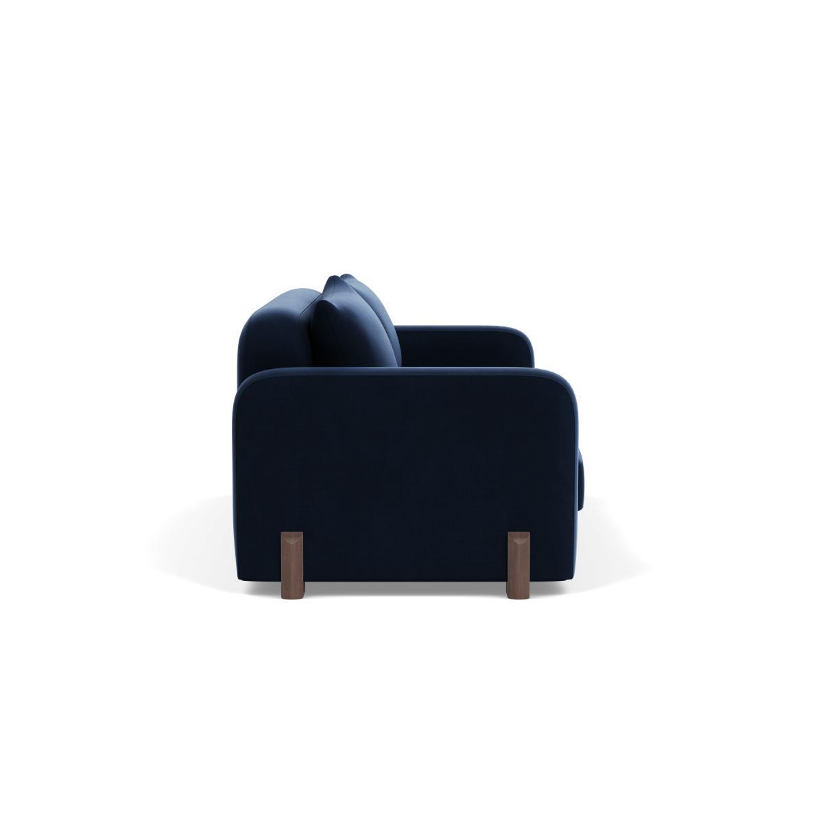 Heal's Nuvola 4 Seater Sofa Smart Velvet Dusk Natural Oak Feet - Heal's UK Furniture – image 3