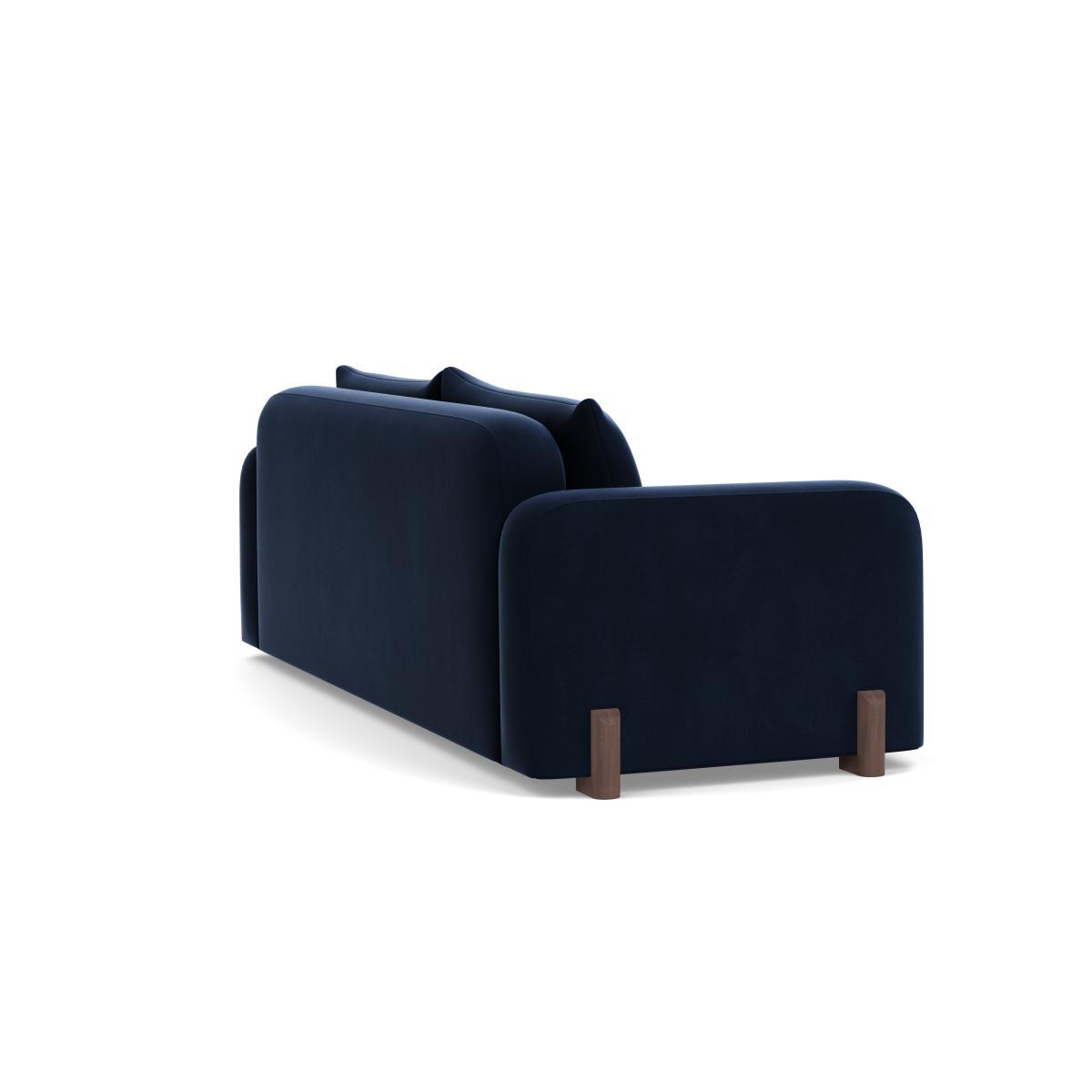 Heal's Nuvola 4 Seater Sofa Smart Velvet Dusk Natural Oak Feet - Heal's UK Furniture – image 4