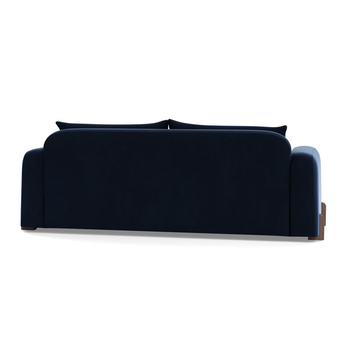 Heal's Nuvola 4 Seater Sofa Smart Velvet Dusk Natural Oak Feet - Heal's UK Furniture – image 5