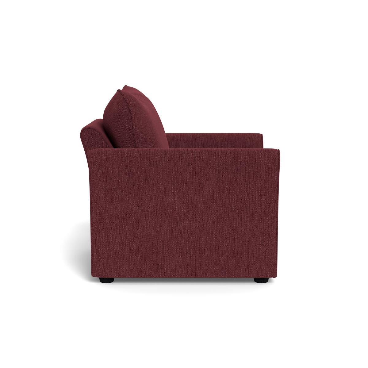 Heal's Tailor Armchair Smart Linen Mix Maroon Black Feet - Heal's UK Furniture – image 3