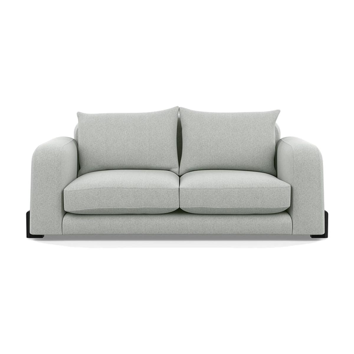 Heal's Nuvola 2 Seater Sofa Melton Wool Limestone Black Beech Feet - Heal's UK Furniture