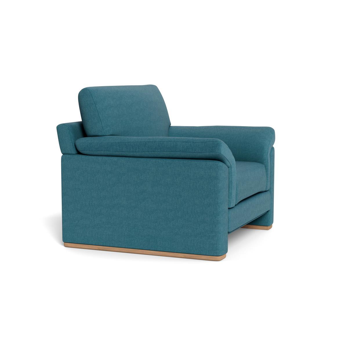 Heal's Paris II Armchair Brushed Cotton Cadet Natural Feet - Heal's UK Furniture – image 2