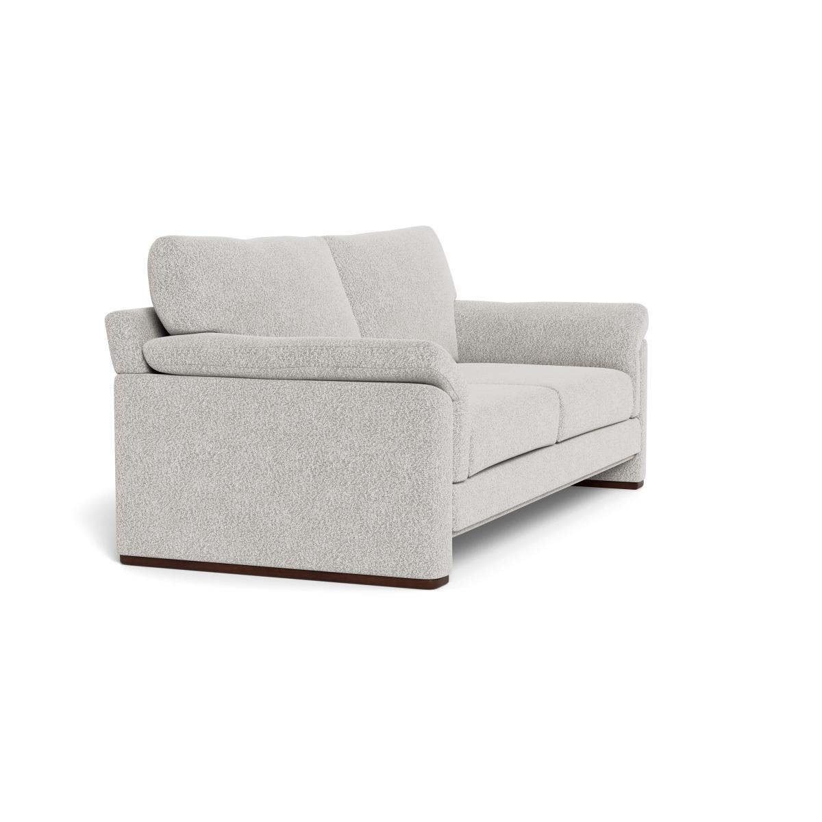 Heal's Paris II 3 Seater Sofa Chunky Boucle Ecru Walnut Feet - Heal's UK Furniture – image 2