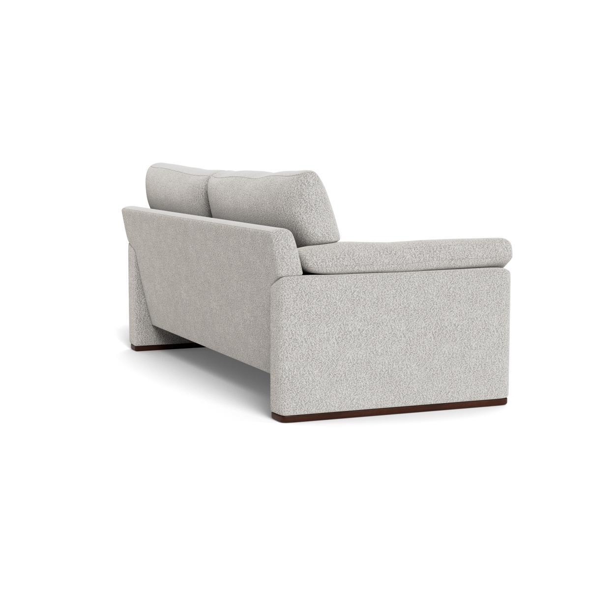 Heal's Paris II 3 Seater Sofa Chunky Boucle Ecru Walnut Feet - Heal's UK Furniture – image 4