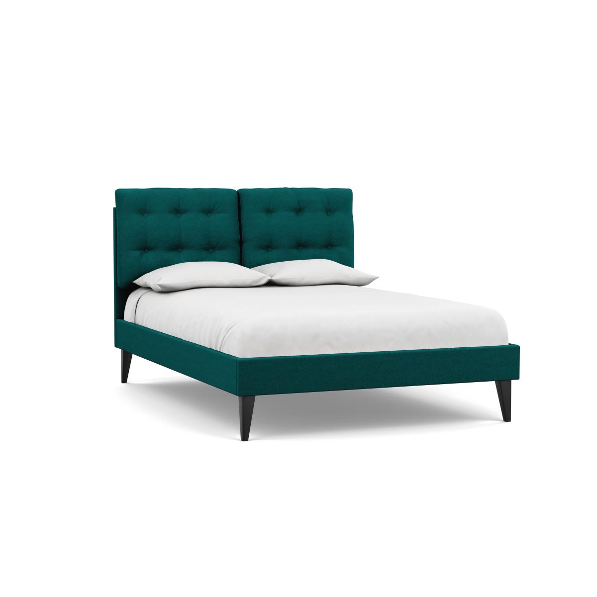 Heal's Mistral Double Bed Brushed Cotton Pine Black Feet - Heal's UK Bedroom Furniture – image 2