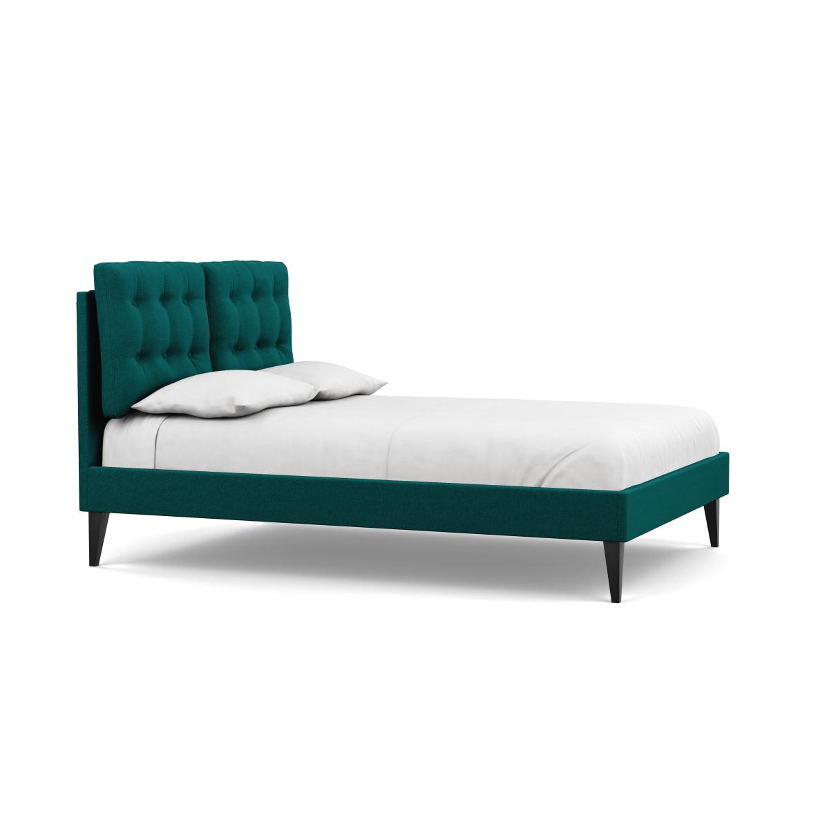 Heal's Mistral Double Bed Brushed Cotton Pine Black Feet - Heal's UK Bedroom Furniture – image 3