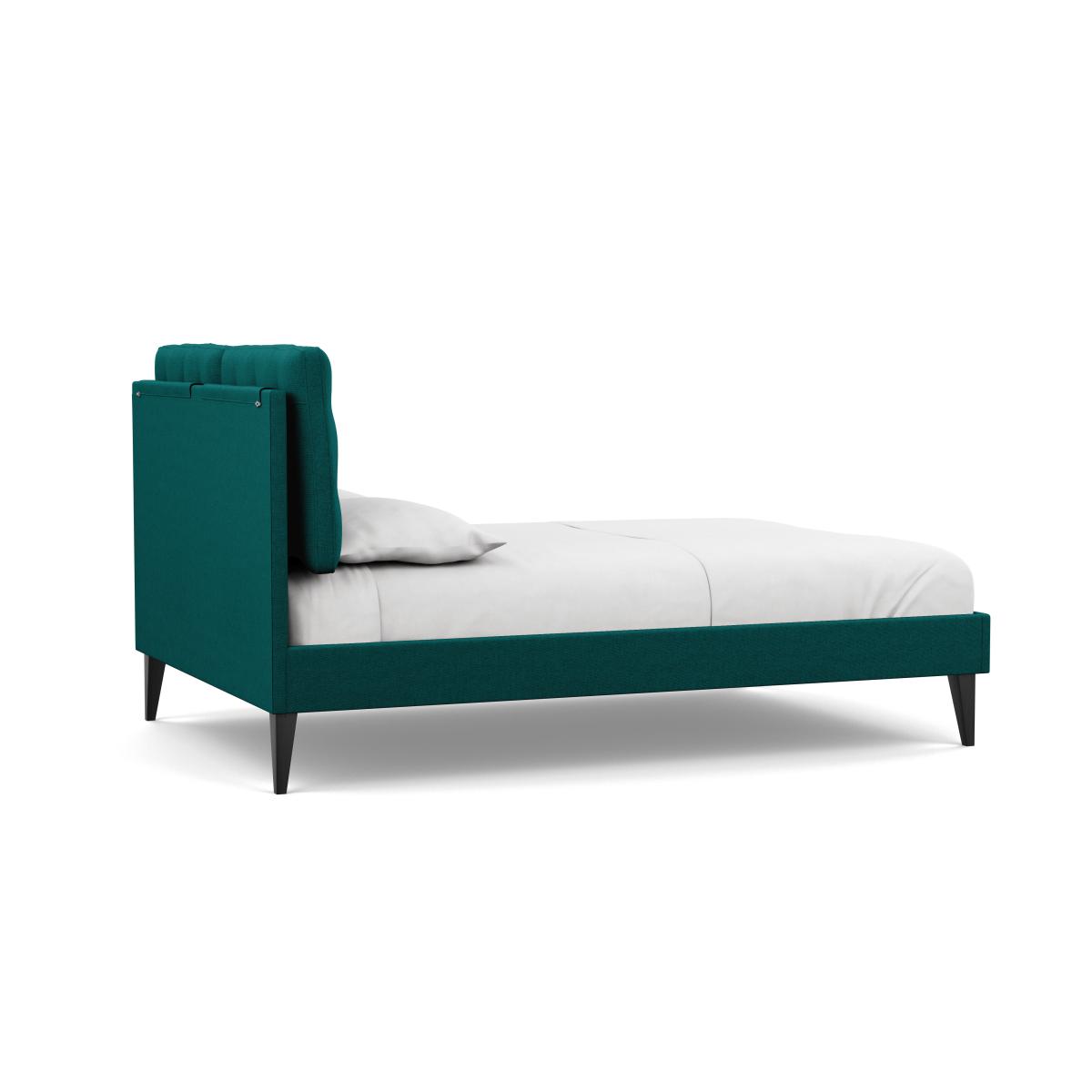 Heal's Mistral Double Bed Brushed Cotton Pine Black Feet - Heal's UK Bedroom Furniture – image 5