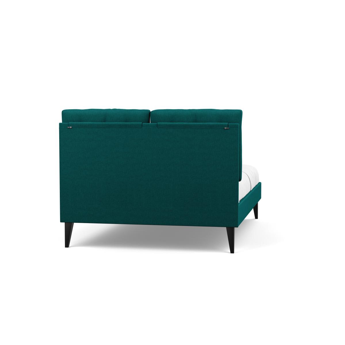 Heal's Mistral Double Bed Brushed Cotton Pine Black Feet - Heal's UK Bedroom Furniture – image 6