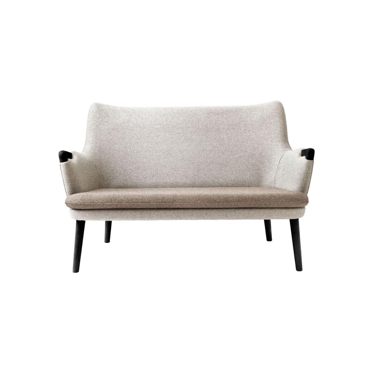 Carl Hansen & Son CH72 Sofa Frame Black Oak Upholstered in Hallingdal 130 - Heal's UK Furniture – image 2