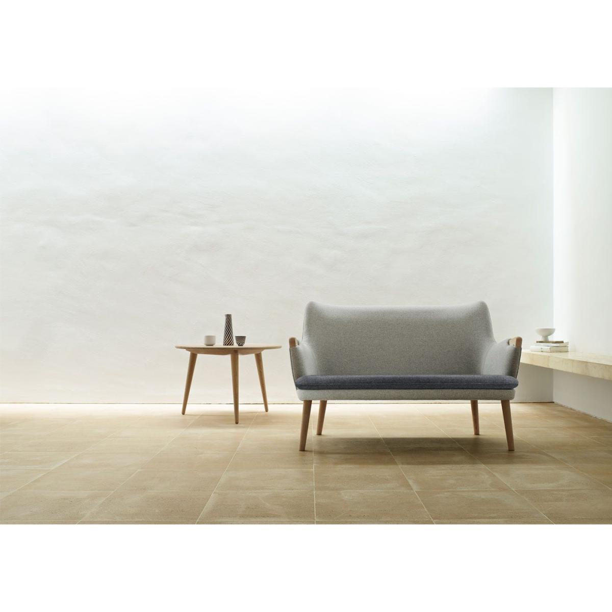 Carl Hansen & Son CH72 Sofa Frame Black Oak Upholstered in Hallingdal 130 - Heal's UK Furniture – image 4