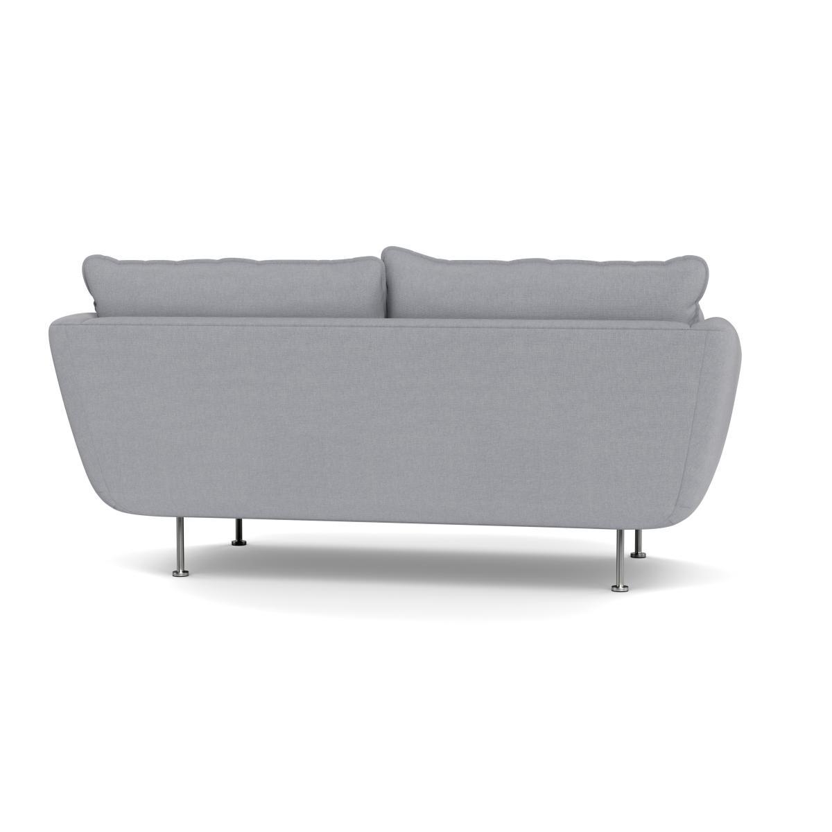 Heal's Allora 2 Seater Sofa Brushed Cotton Pewter Stainless Steel Feet - Heal's UK Furniture – image 5