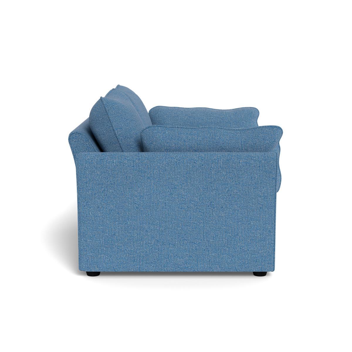 Heal's Tailor 2 Seater Sofa Tejo Recycled Cobalt Black Feet - Heal's UK Furniture – image 3