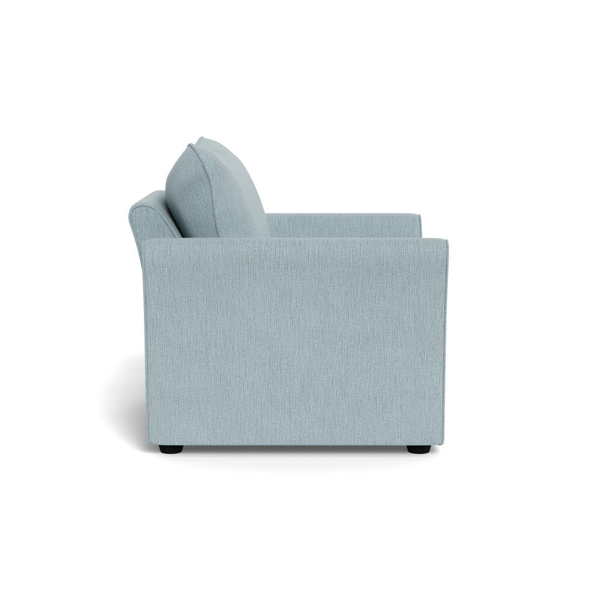 Heal's Tailor Armchair Smart Linen Mix Duck Egg Black Feet - Heal's UK Furniture – image 3