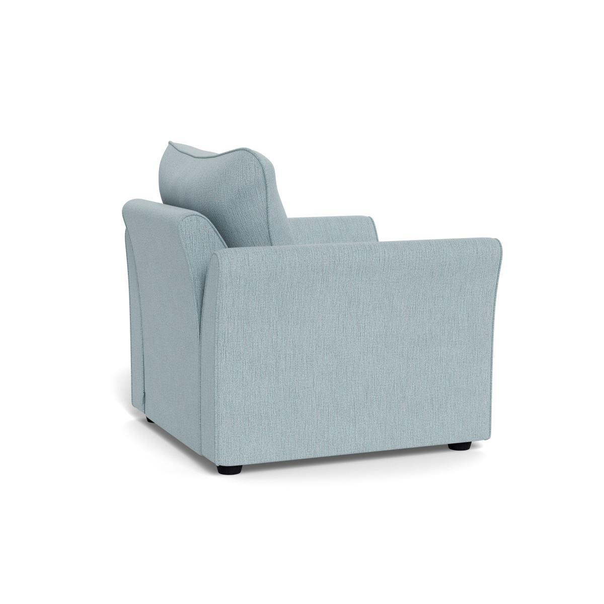 Heal's Tailor Armchair Smart Linen Mix Duck Egg Black Feet - Heal's UK Furniture – image 4