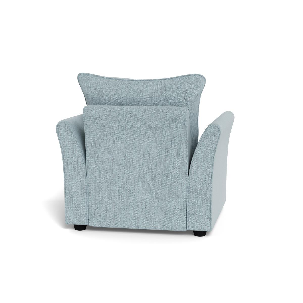 Heal's Tailor Armchair Smart Linen Mix Duck Egg Black Feet - Heal's UK Furniture – image 5