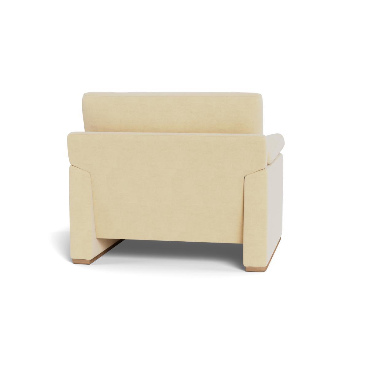 Heal's Paris II Armchair Smart Luxe Velvet Biscuit Walnut Feet - Heal's UK Furniture – image 5