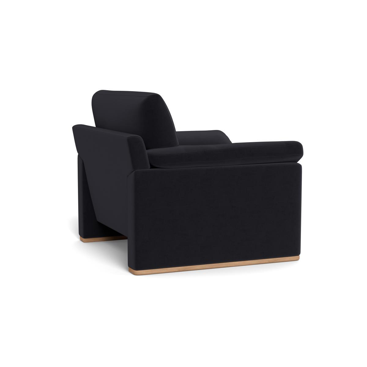 Heal's Paris II Armchair Velvet Black Natural Feet - Heal's UK Furniture – image 4