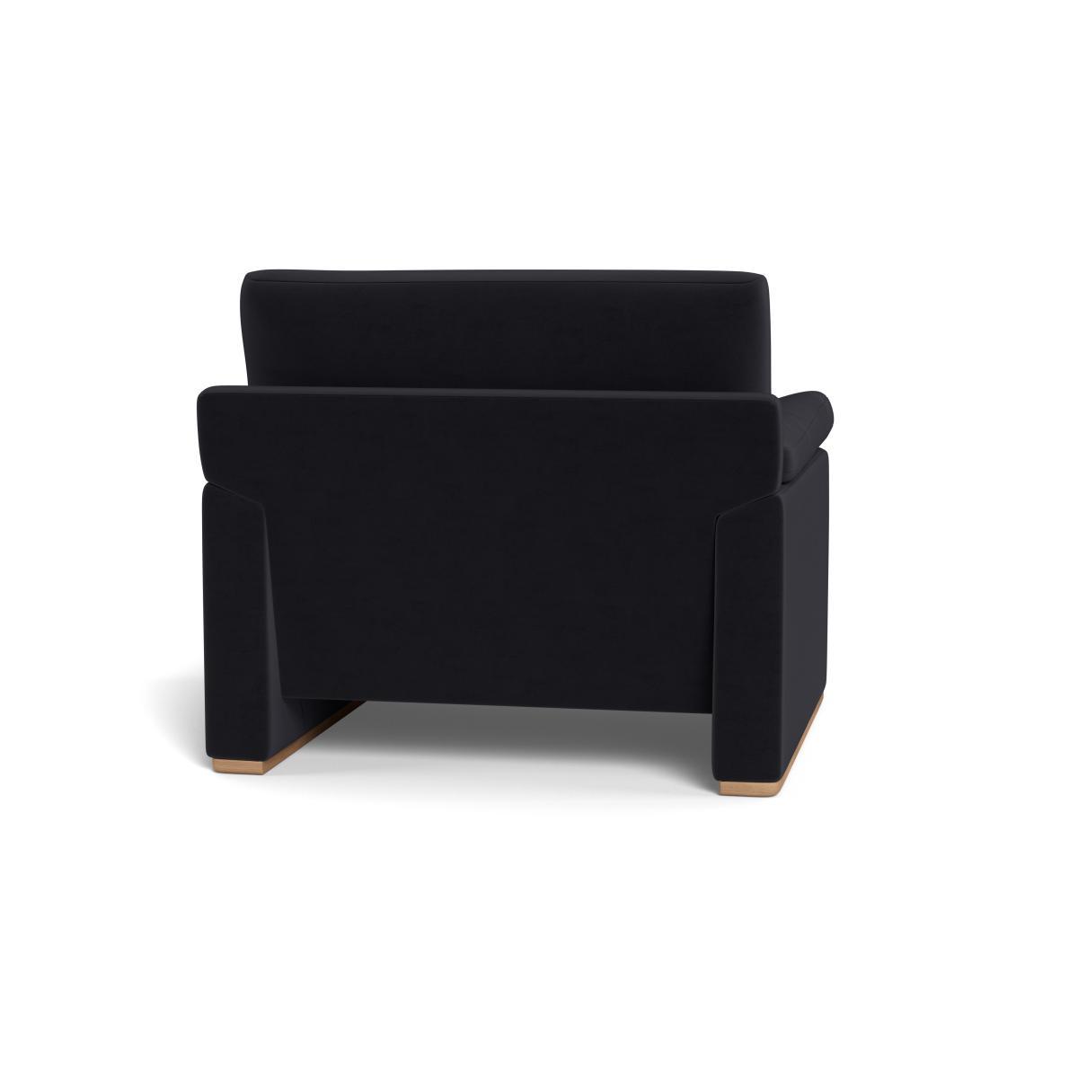 Heal's Paris II Armchair Velvet Black Natural Feet - Heal's UK Furniture – image 5