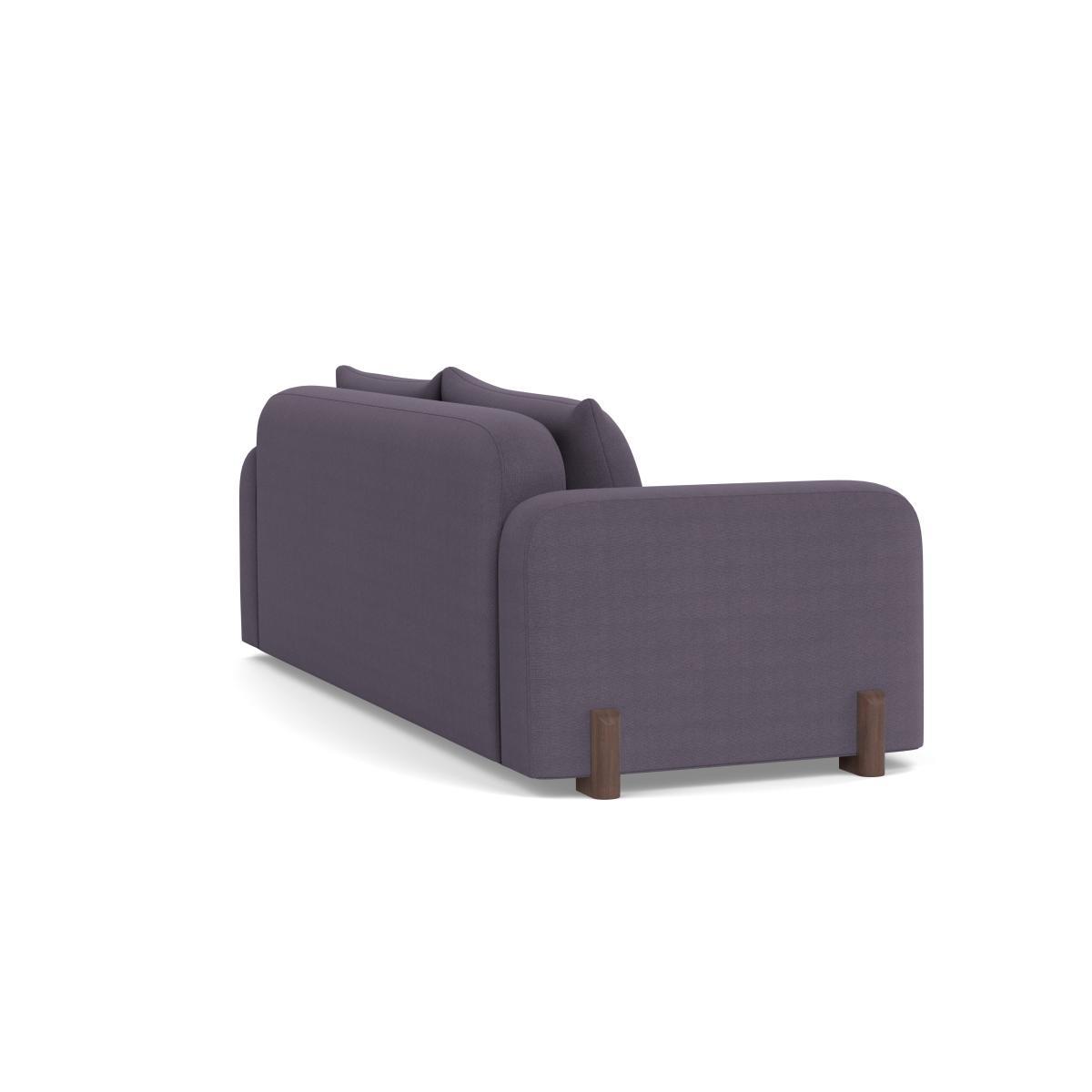 Heal's Nuvola 4 Seater Sofa Linen Shadow Walnut Stained Oak Feet - Heal's UK Furniture – image 4