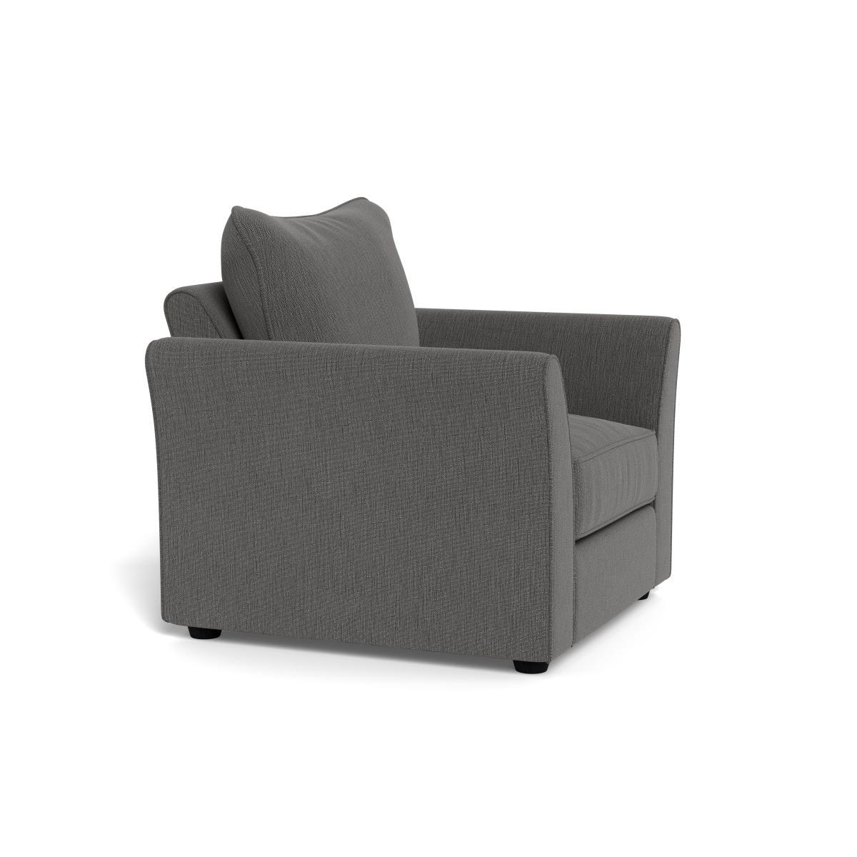 Heal's Tailor Armchair Smart Linen Mix Grey Natural Beech Feet - Heal's UK Furniture – image 2