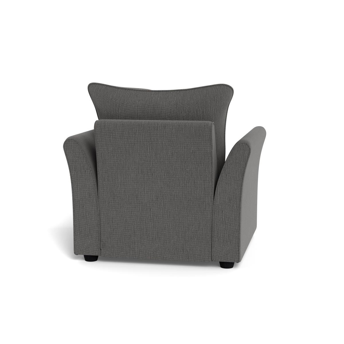 Heal's Tailor Armchair Smart Linen Mix Grey Natural Beech Feet - Heal's UK Furniture – image 5