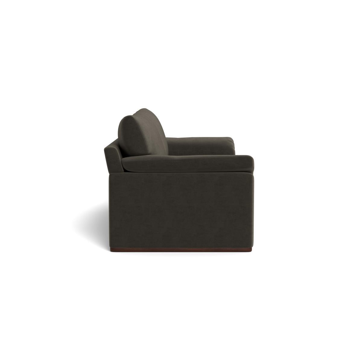 Heal's Paris II 4 Seater Sofa Velvet Charcoal Walnut Feet - Heal's UK Furniture – image 3