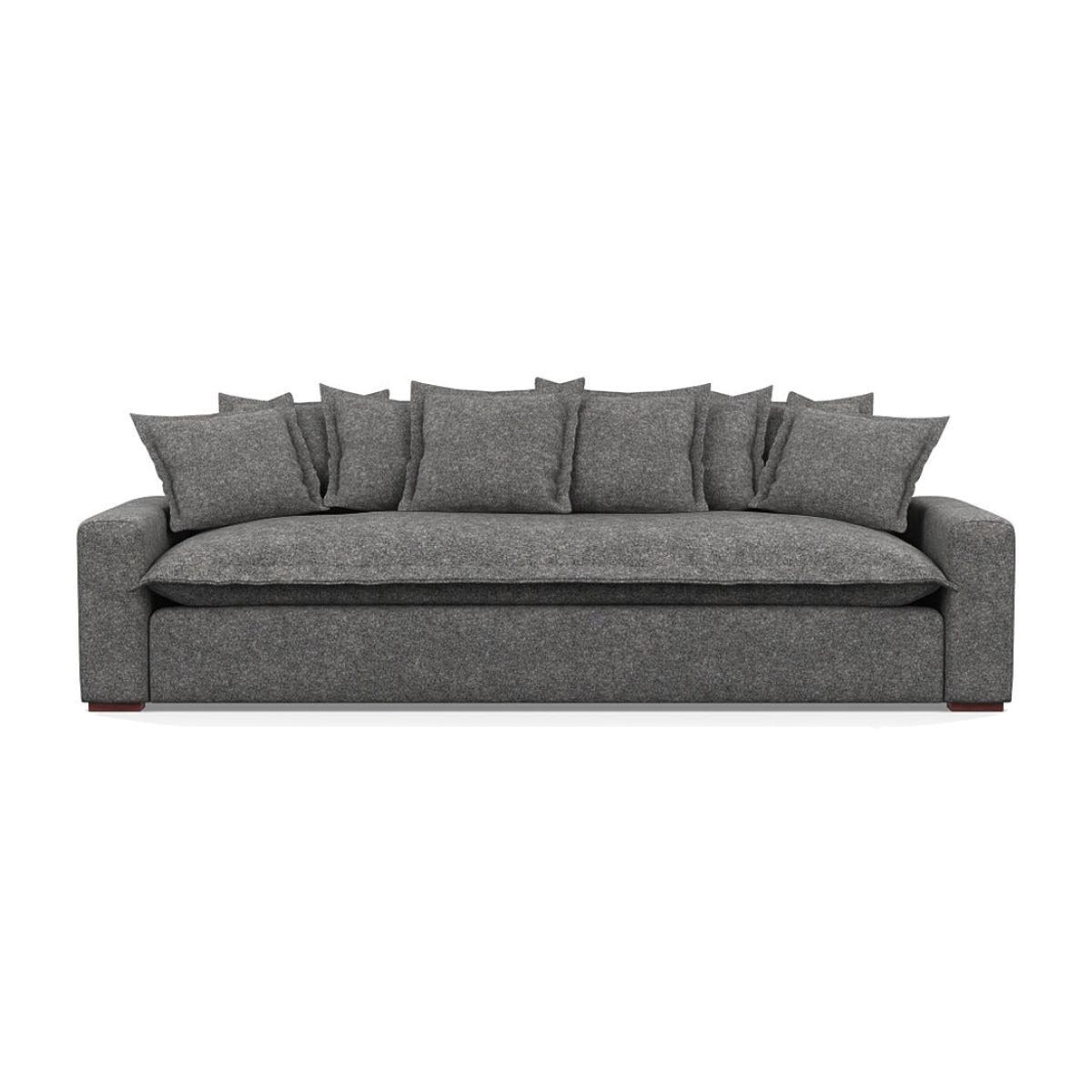 Heal's Brompton 5 Seater Sofa Melton Wool Shale Walnut Stain - Heal's UK Furniture