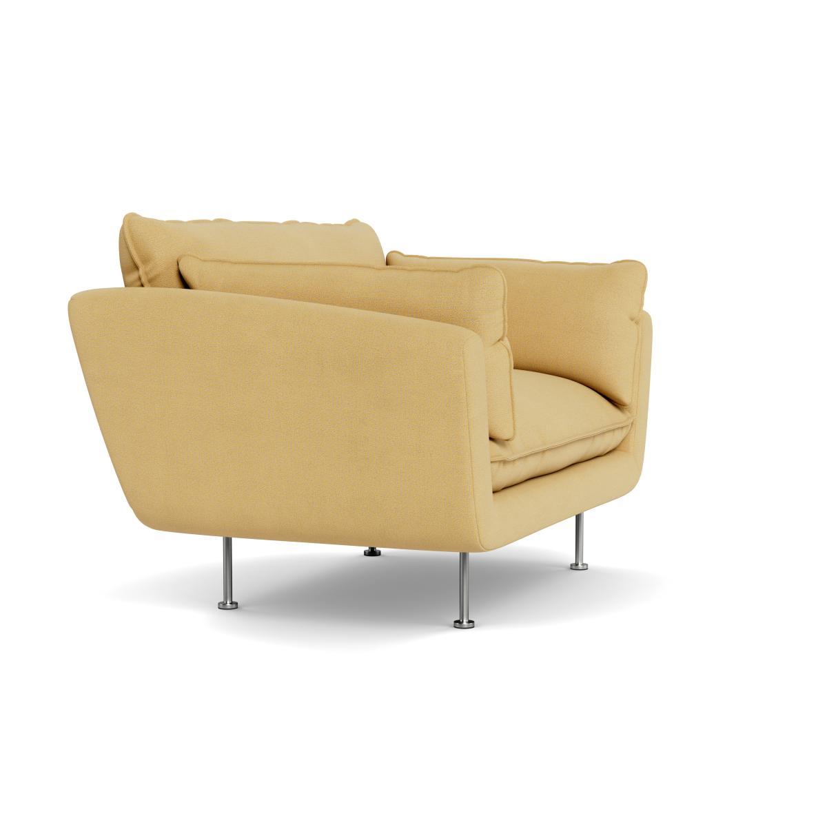 Heal's Allora Loveseat Tejo Recycled Ochre Brass Feet - Heal's UK Furniture – image 2