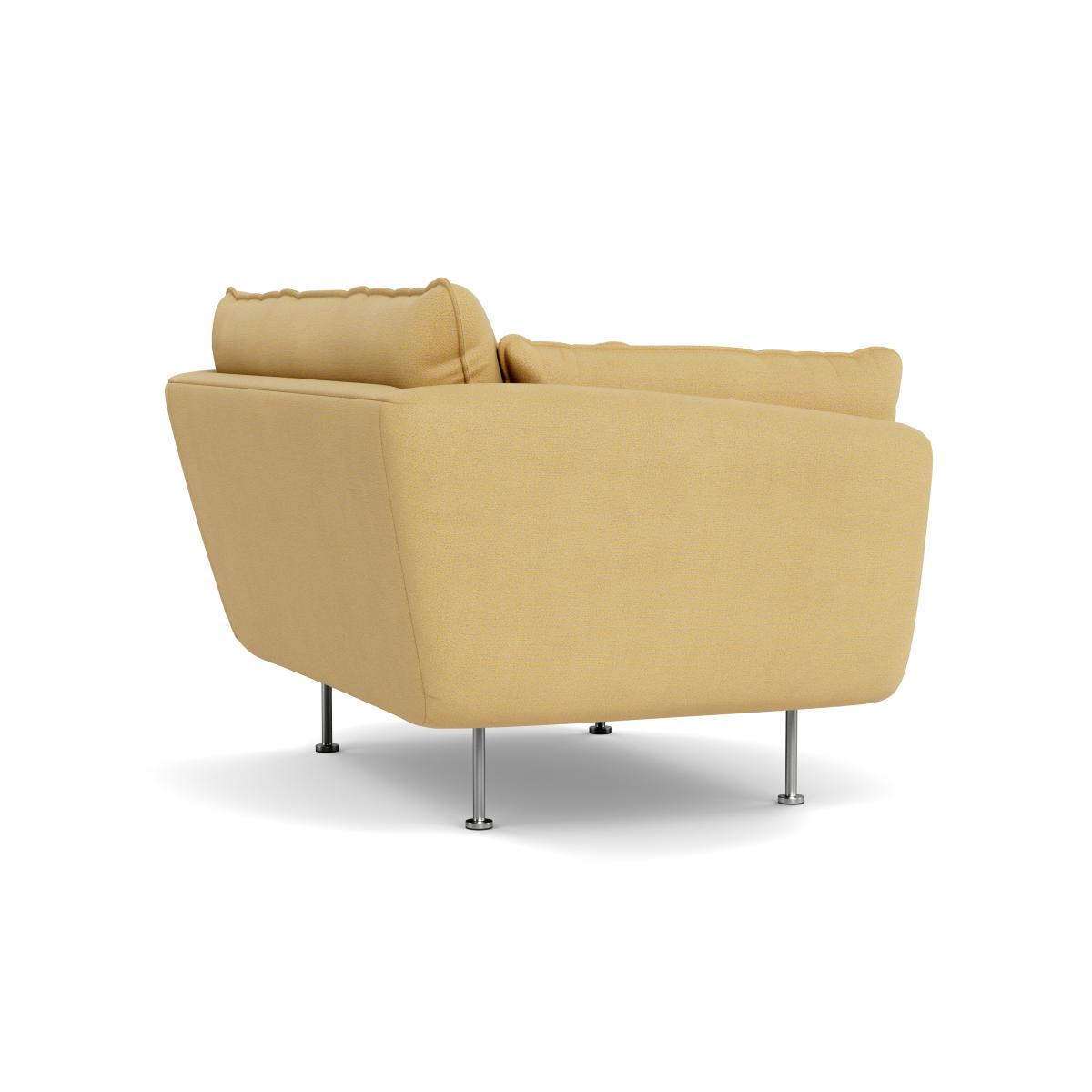 Heal's Allora Loveseat Tejo Recycled Ochre Brass Feet - Heal's UK Furniture – image 4