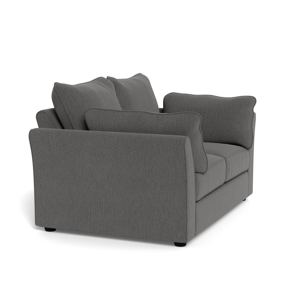 Heal's Tailor 2 Seater Sofa Smart Linen Mix Grey Black Feet - Heal's UK Furniture – image 2