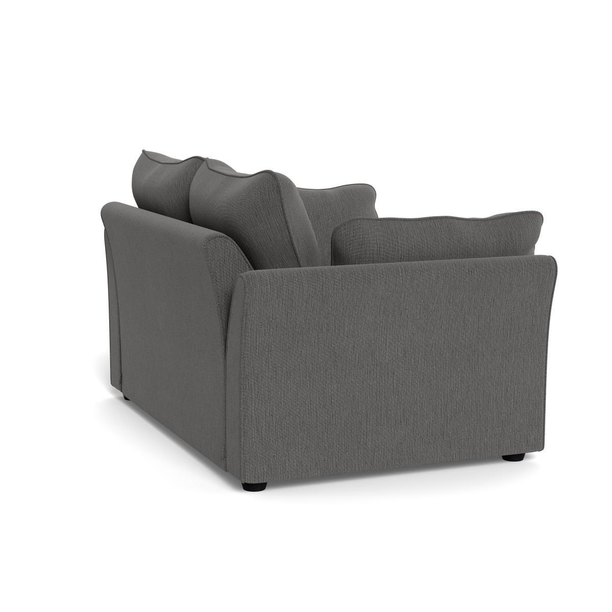 Heal's Tailor 2 Seater Sofa Smart Linen Mix Grey Black Feet - Heal's UK Furniture – image 4