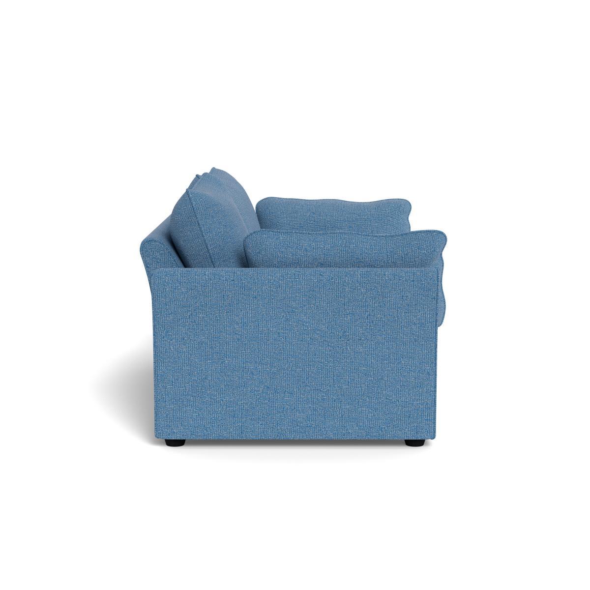 Heal's Tailor 3 Seater Sofa Tejo Recycled Cobalt Natural Beech Feet - Heal's UK Furniture – image 3
