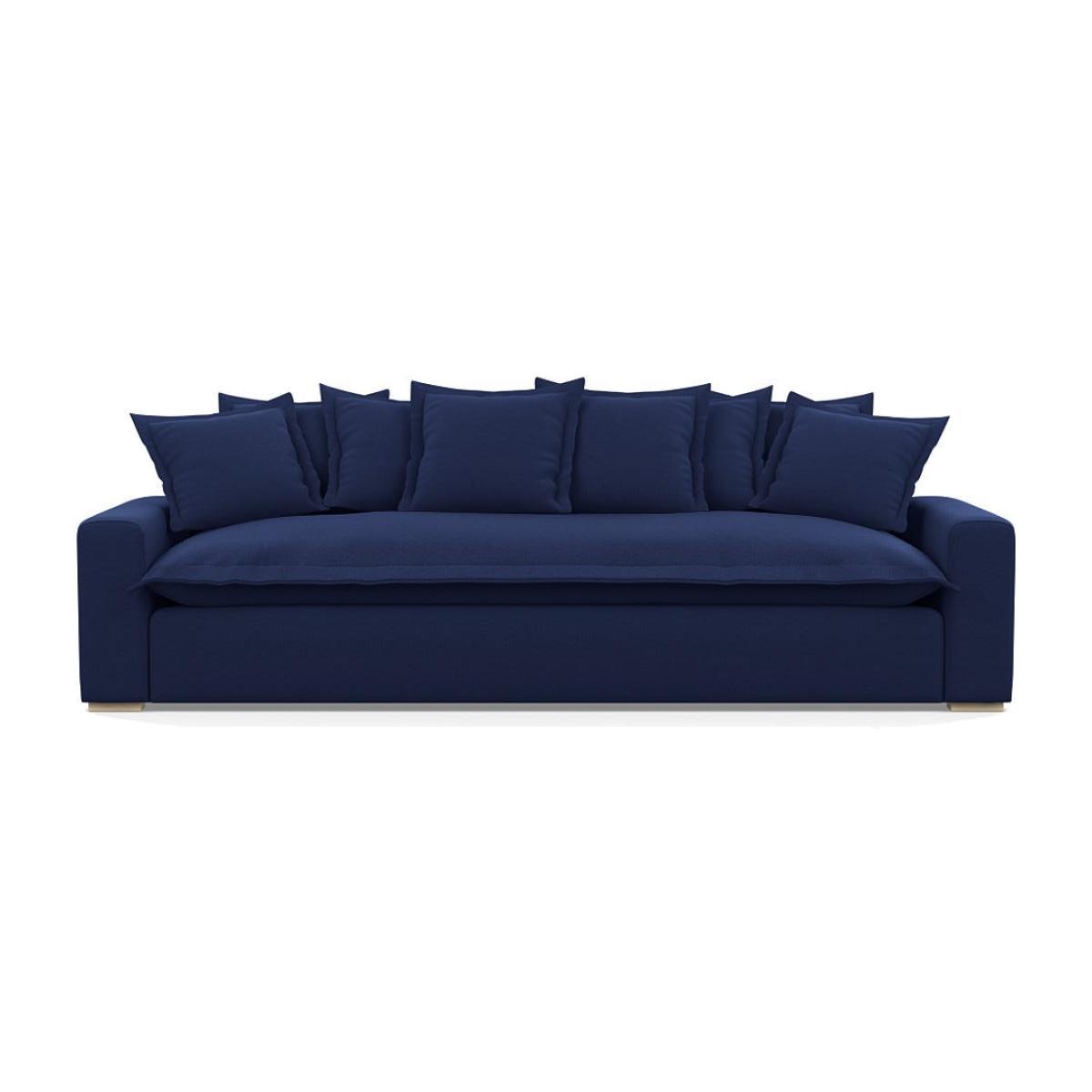 Heal's Brompton 5 Seater Sofa Melton Wool New Navy Natural Natural Feet - Heal's UK Furniture