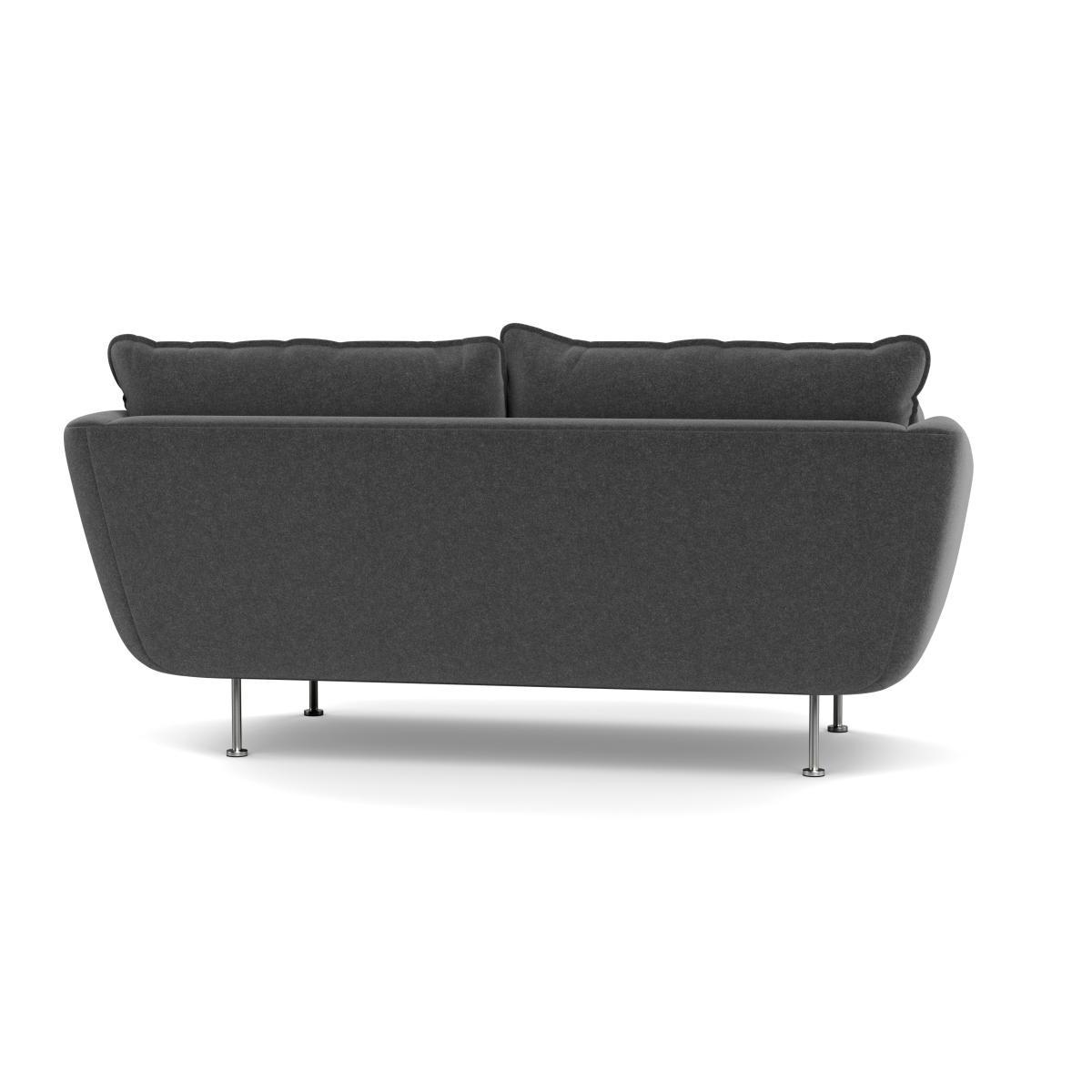 Heal's Allora 2 Seater Sofa Melton Wool Granite Brass Feet - Heal's UK Furniture – image 5