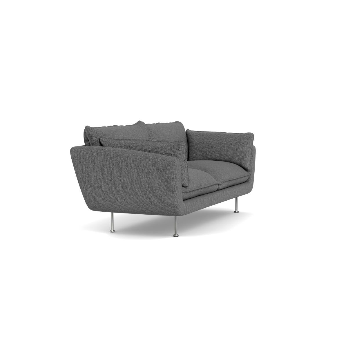Heal's Allora 3 Seater Sofa Tejo Recycled Noir Brass Feet - Heal's UK Furniture – image 2