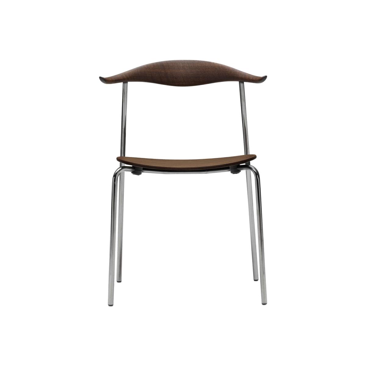 Carl Hansen & Son CH88T Smoked Oiled Oak Stainless Steel Frame - Heal's UK Furniture – image 1
