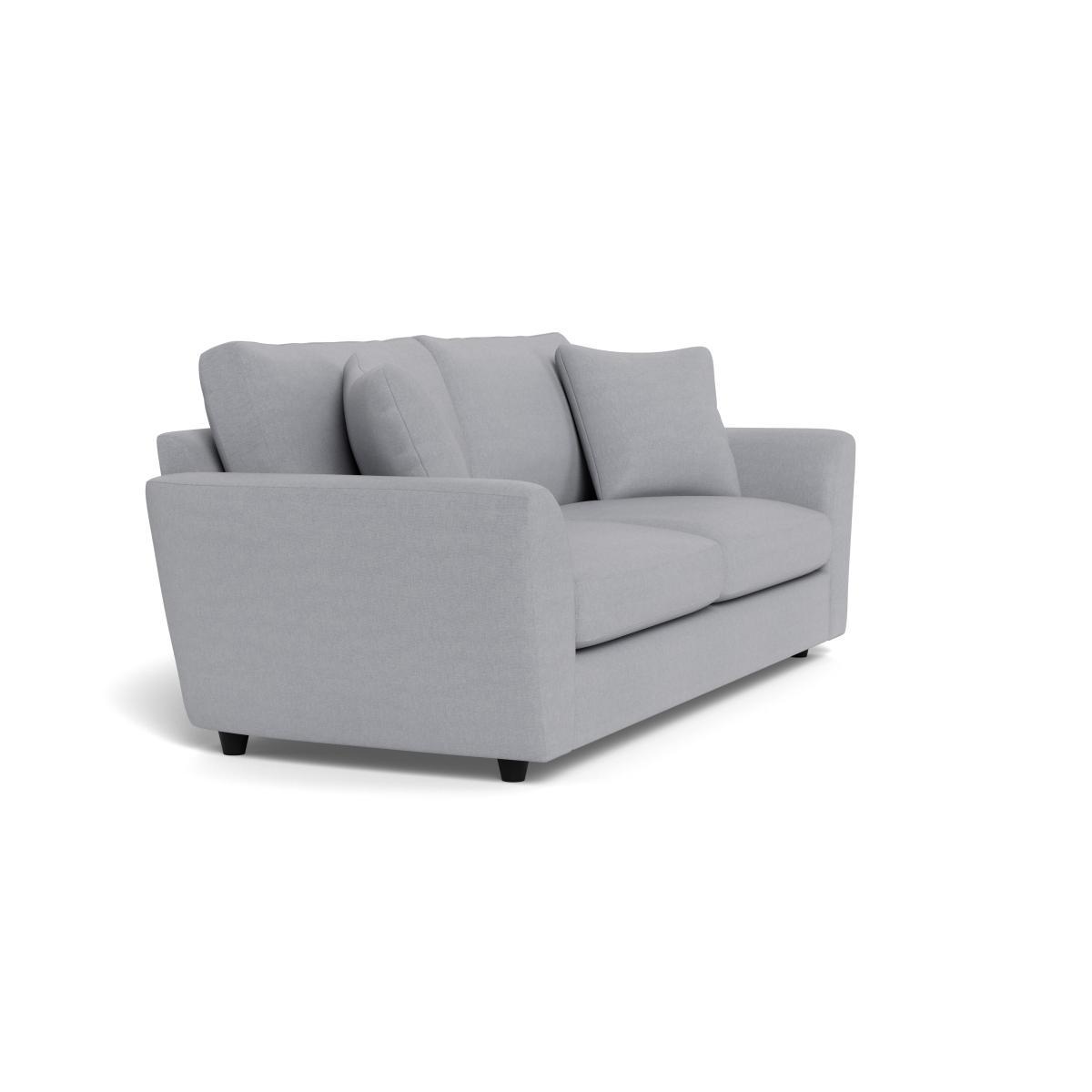 Heal's Snooze 5 Seater Sofa Brushed Cotton Pewter Black Feet - Heal's UK Furniture – image 2