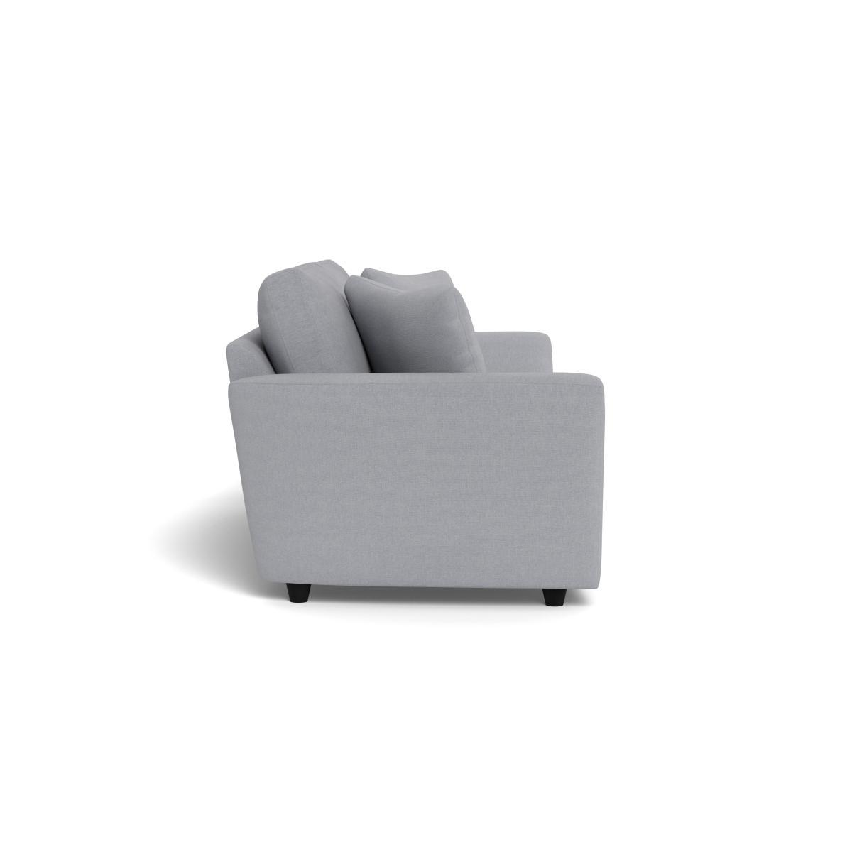 Heal's Snooze 5 Seater Sofa Brushed Cotton Pewter Black Feet - Heal's UK Furniture – image 3
