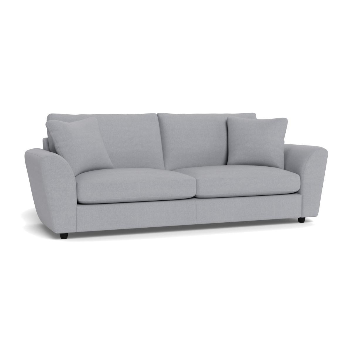Heal's Snooze 5 Seater Sofa Brushed Cotton Pewter Black Feet - Heal's UK Furniture – image 1