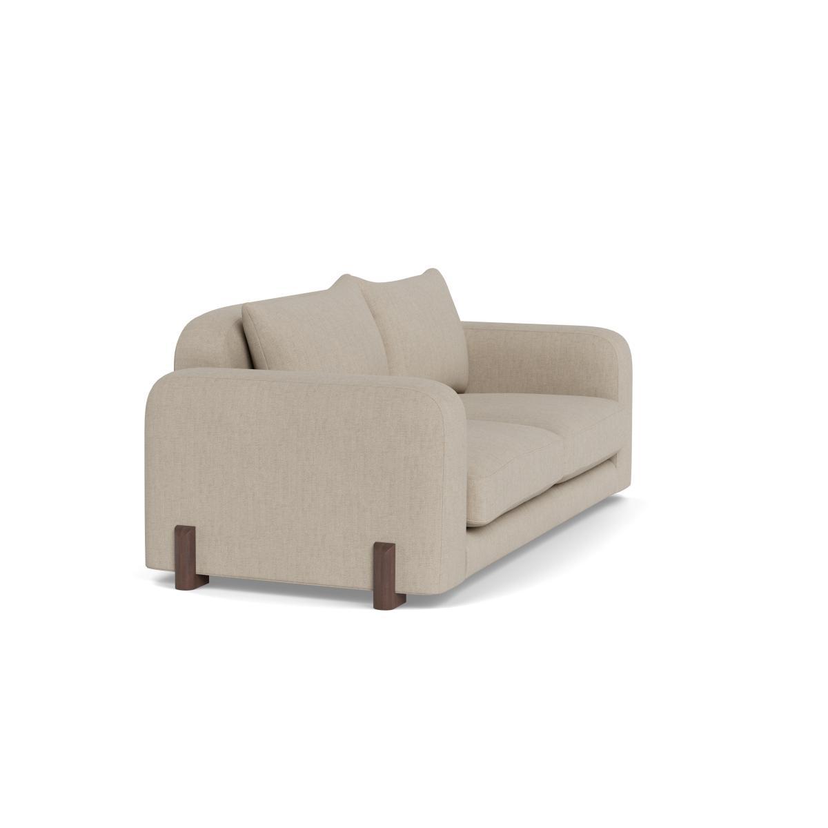 Heal's Nuvola 3 Seater Sofa Broad Weave Putty Natural Oak Feet - Heal's UK Furniture – image 2